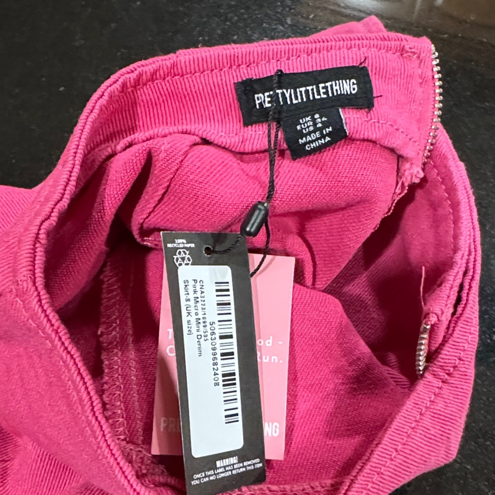 Prettylittlething Pink Mini Skirt - Picture 8 of 9